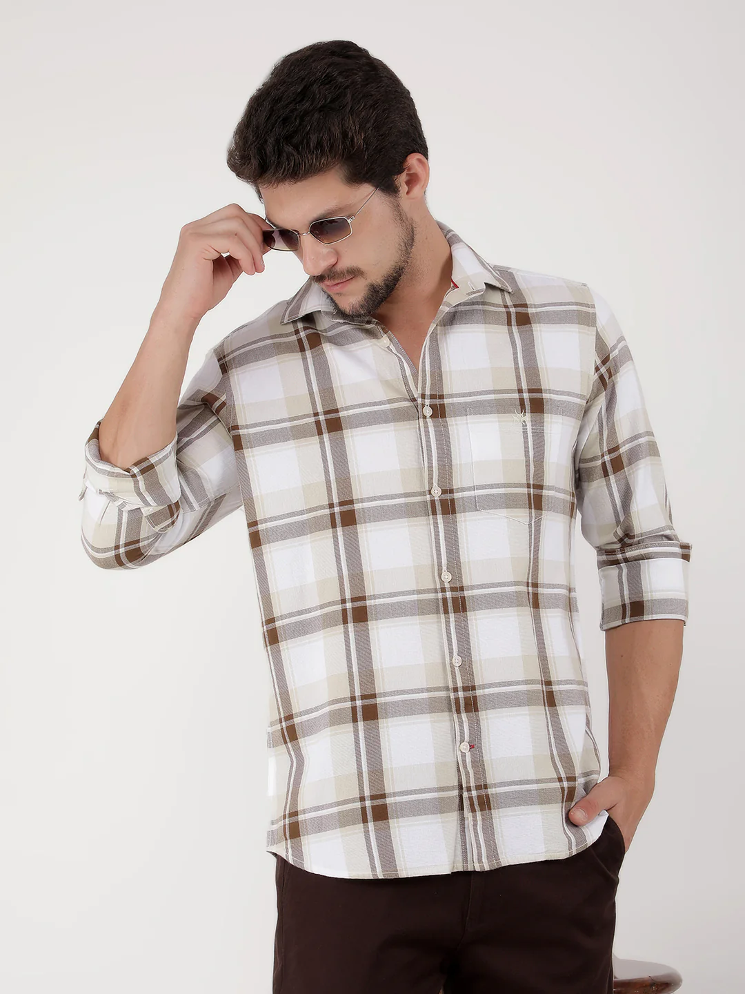 Cotton check shirts